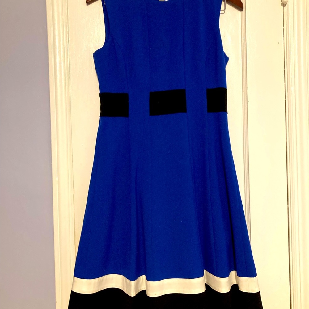 Royal blue knee length dress by Calvin Klein size 4
